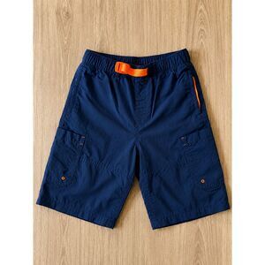 Lands' End Kids Cargo Shorts Medium (10–12) NWOT Navy Quick Dry